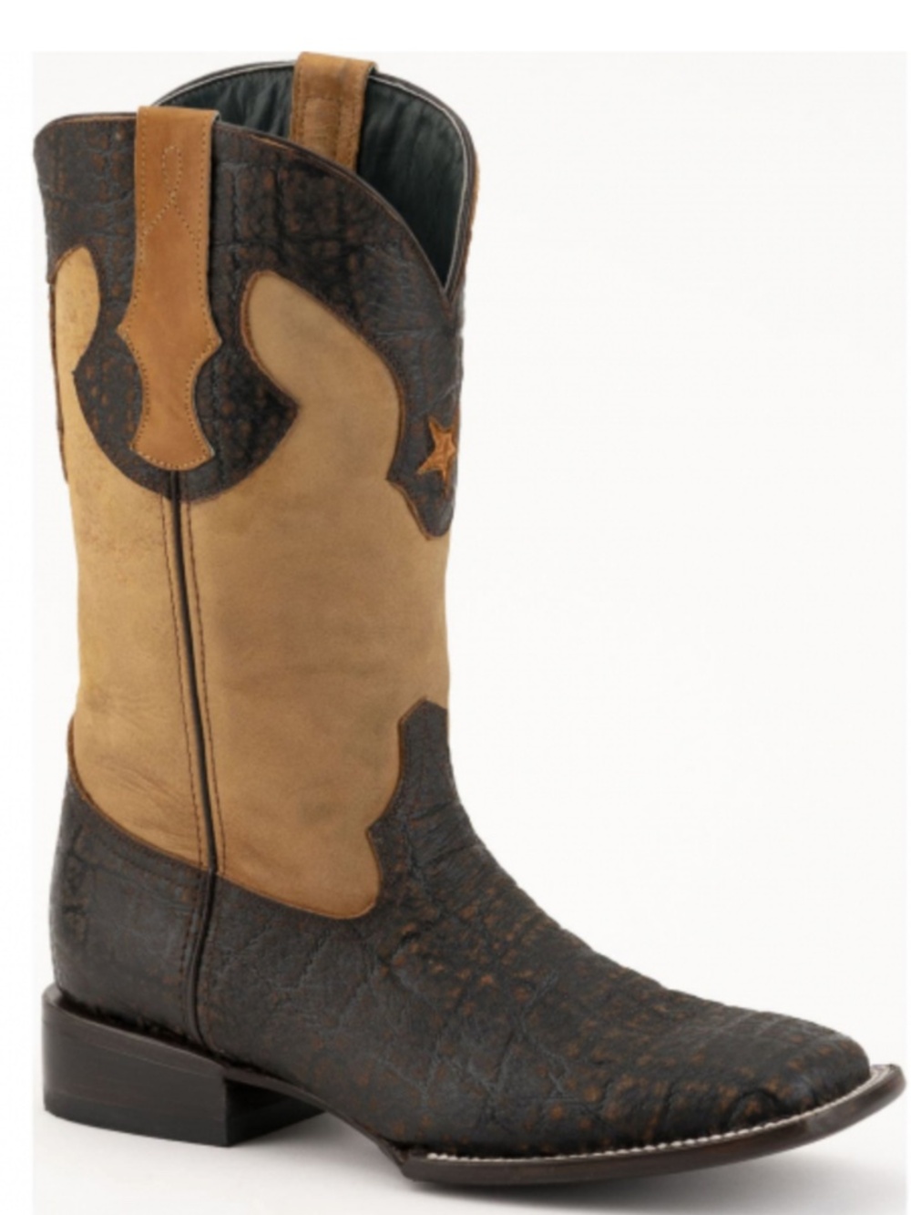 Ferrini Acero Square Toe Leather Western Cowboy Boots 11.5